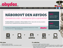 Tablet Screenshot of abydos.cz